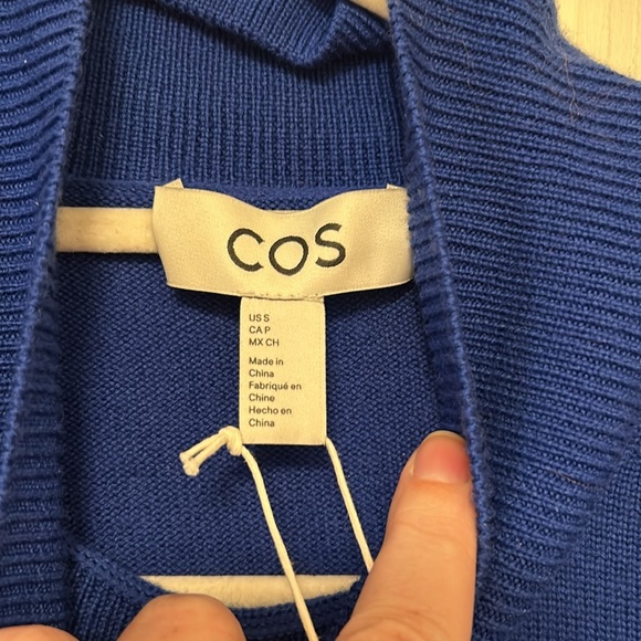 COS Cobalt Blue Knit Dress - Picture 6 of 8